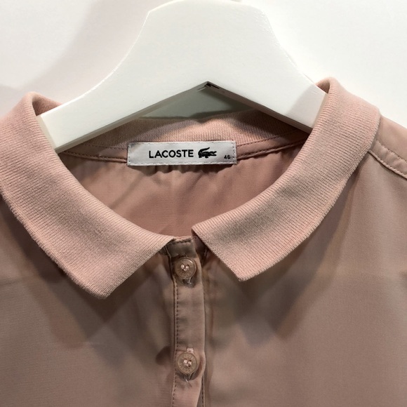 LACOSTE POWDER PİNK WOMEN SPORTS T - SHİRT - Picture 2 of 4